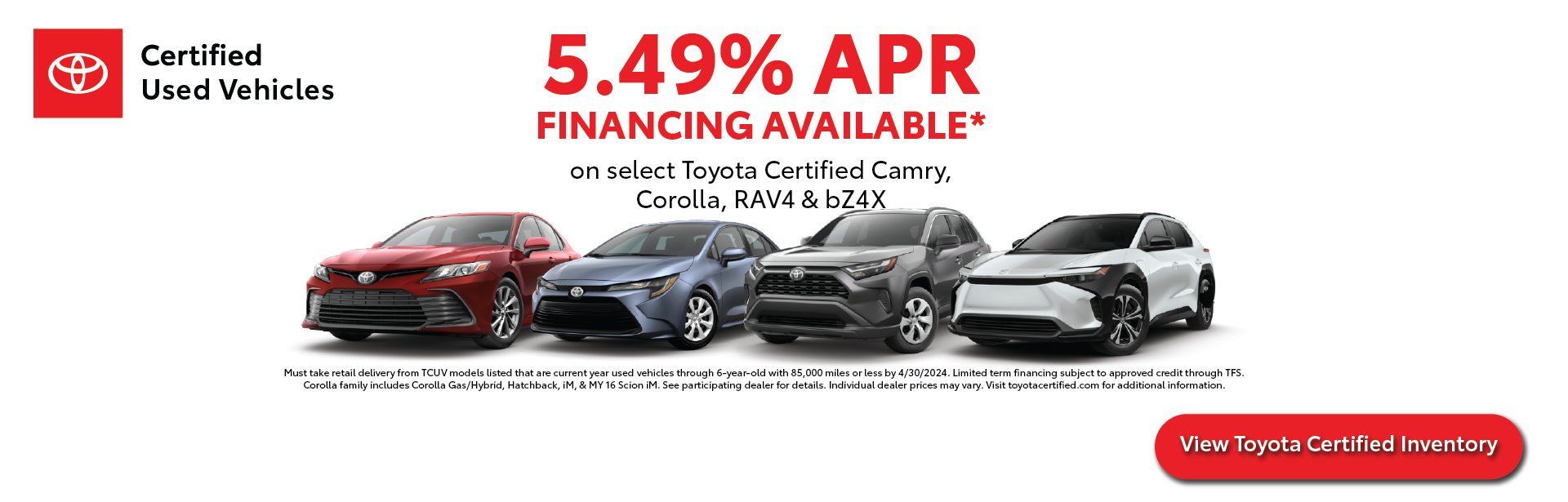 Toyota Certified Used Vehicle Offer | Coad Toyota in Cape Girardeau MO