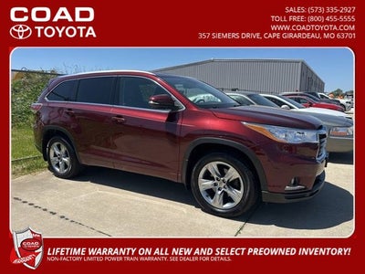 2014 Toyota Highlander Limited Platinum