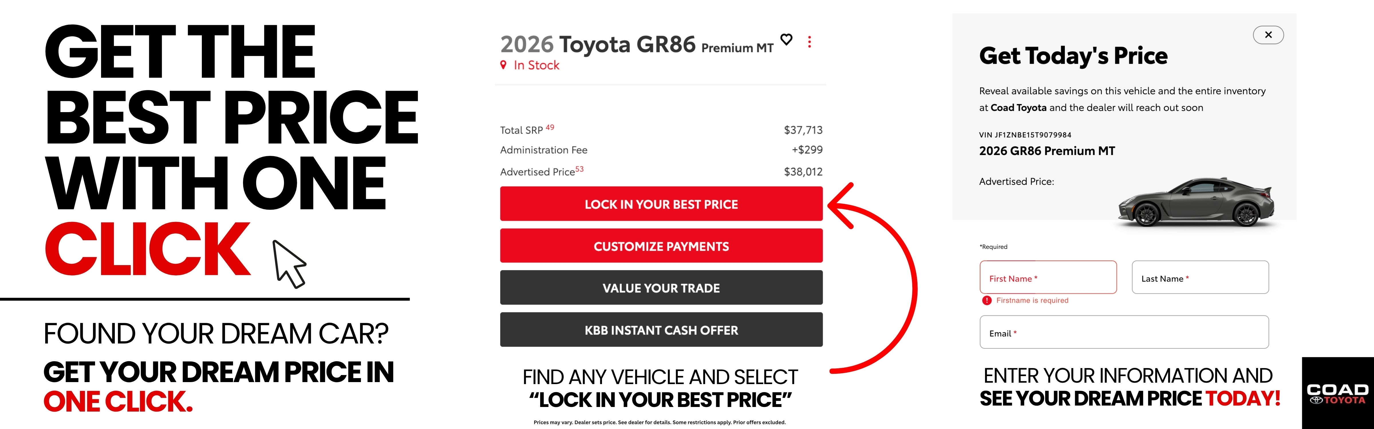 GET THE BEST PRICE WITH ONE CLICK