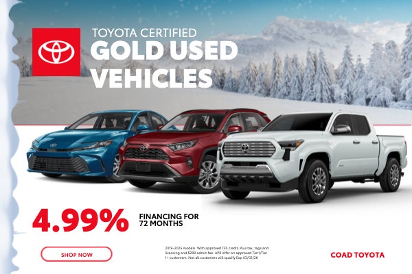 Toyota Certified Gold Used Vehicles
