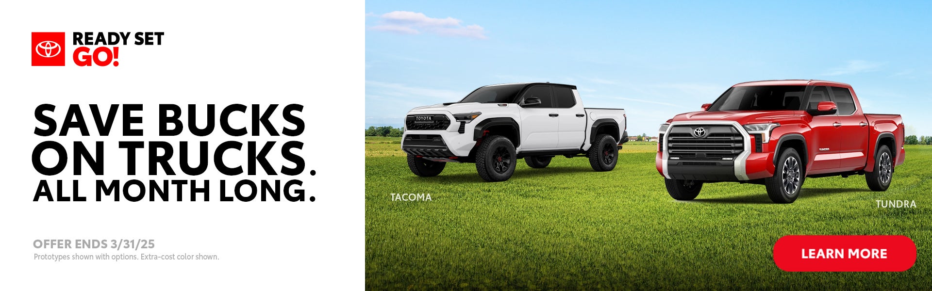 save bucks on trucks all month long